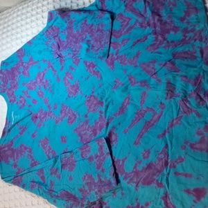 Tie dyed 3/4 sleeve shirt, Woman Within, size 26/28 (2X) NEW WITHOUT TAGS!